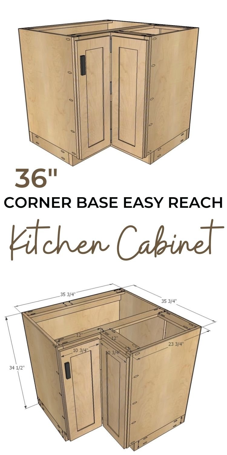 Easy reach online corner base cabinet